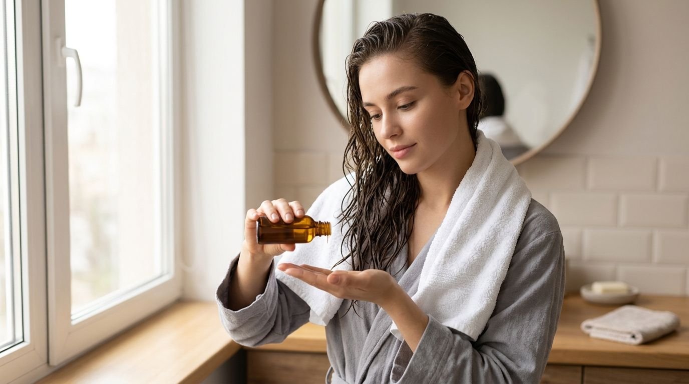 Can you apply hair oil to wet hair?