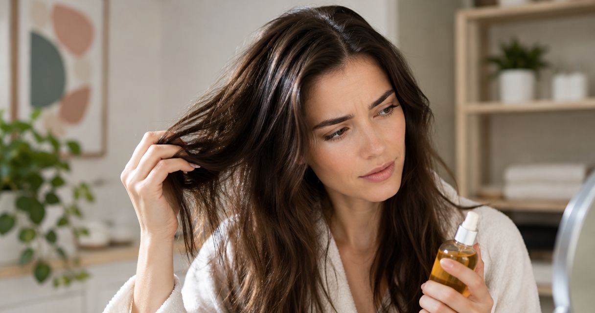 Does hair oil make hair look greasy the next day?