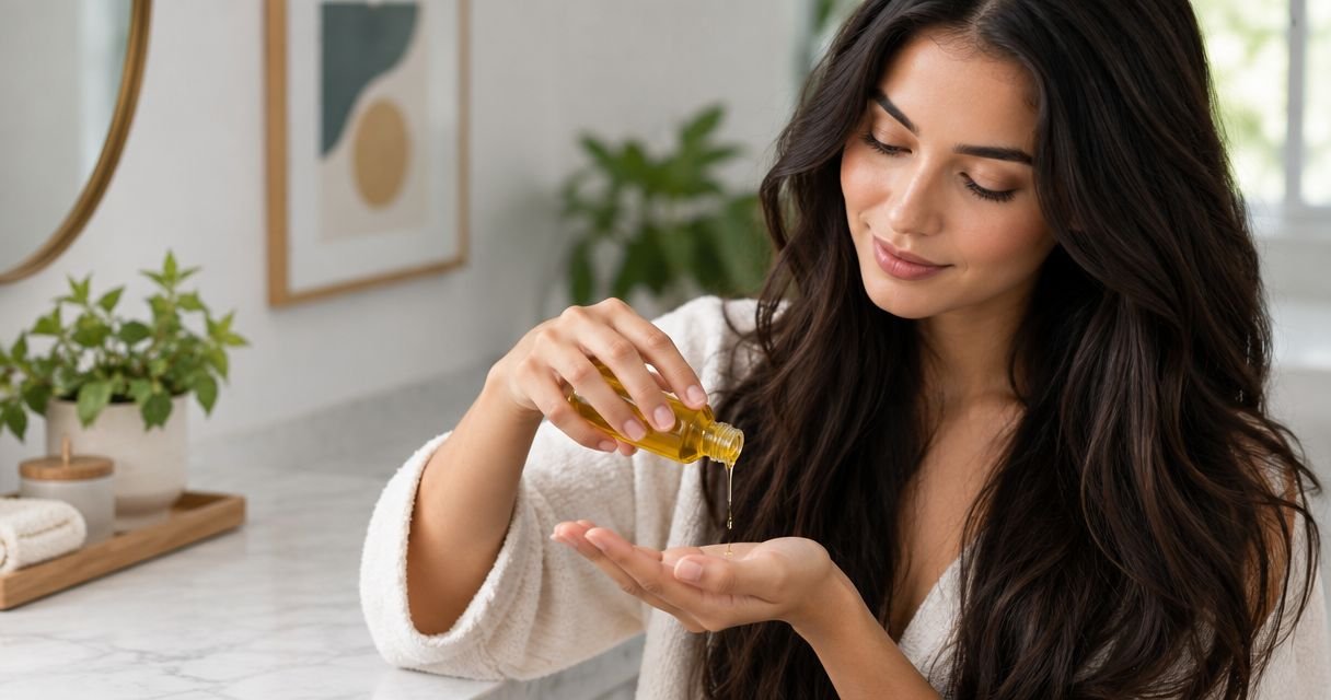 How much hair oil should you use per application?