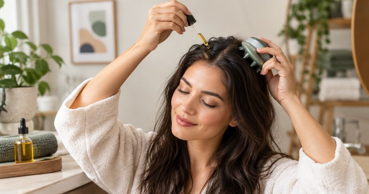 How to connect scalp oil to your scalp massager routine